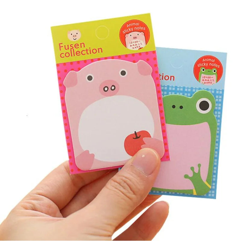 8 Piece Sticker Cute Animal Sticky Notes