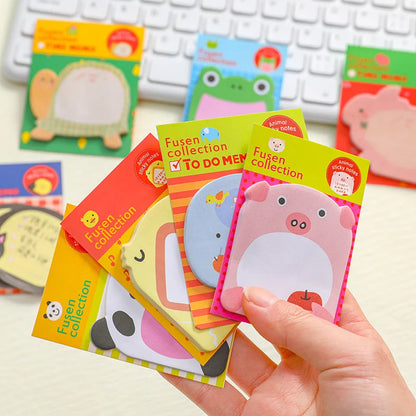 8 Piece Sticker Cute Animal Sticky Notes